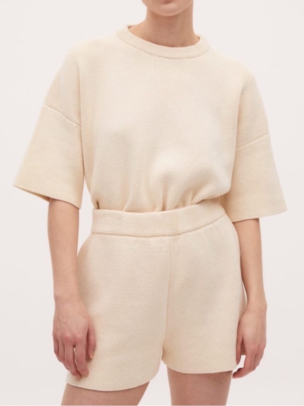 Babaa no35 Natural Jumper & Shorts Set